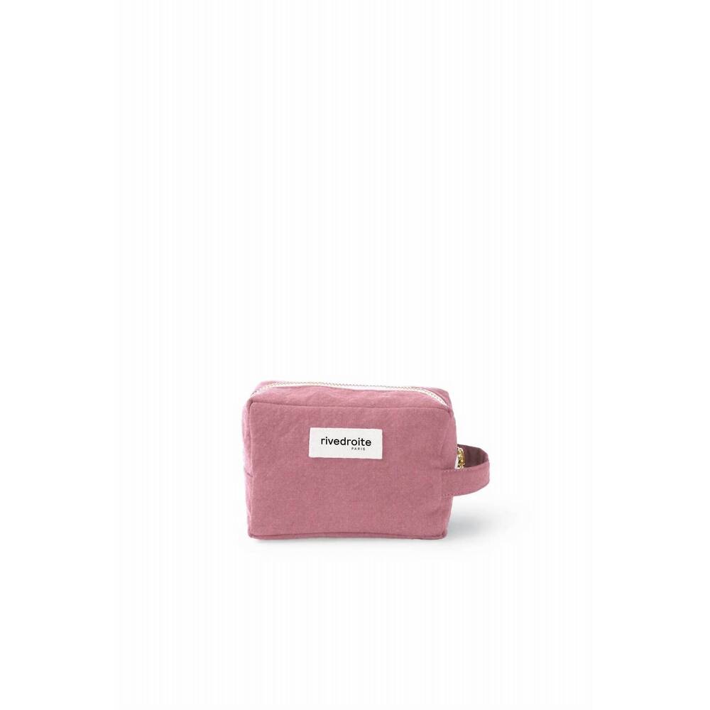 NEW RIVEDROITE PARIS women's tournelles cosmetic bag in rose pink
